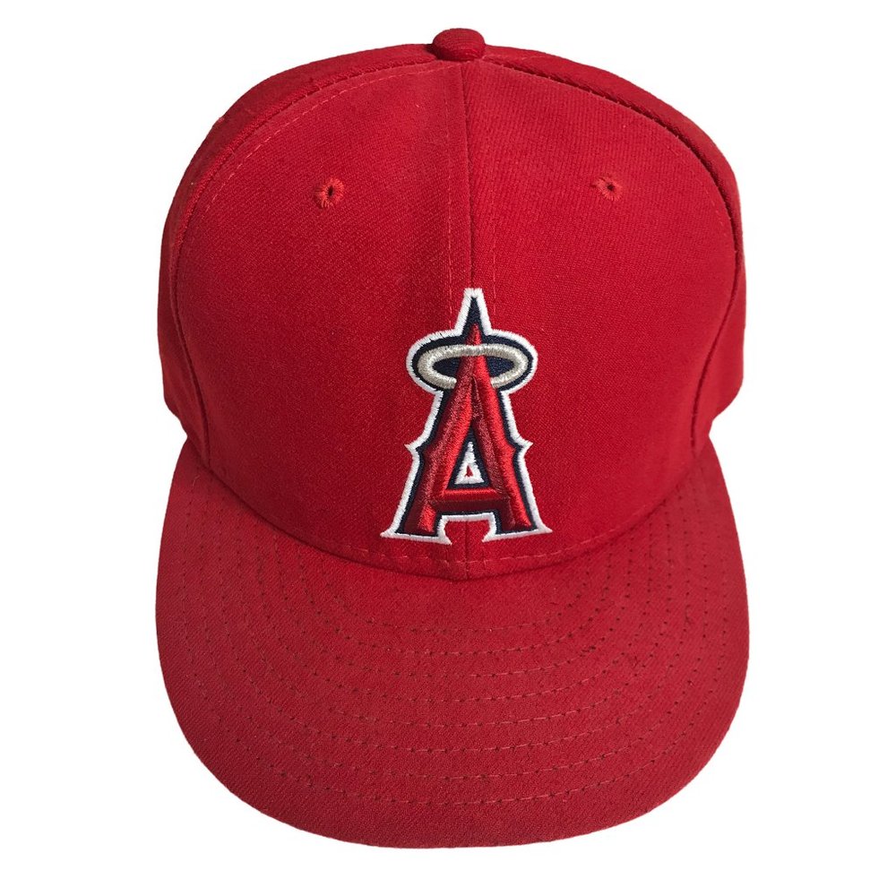 New Era Red Los Angeles Angels Fitted hat